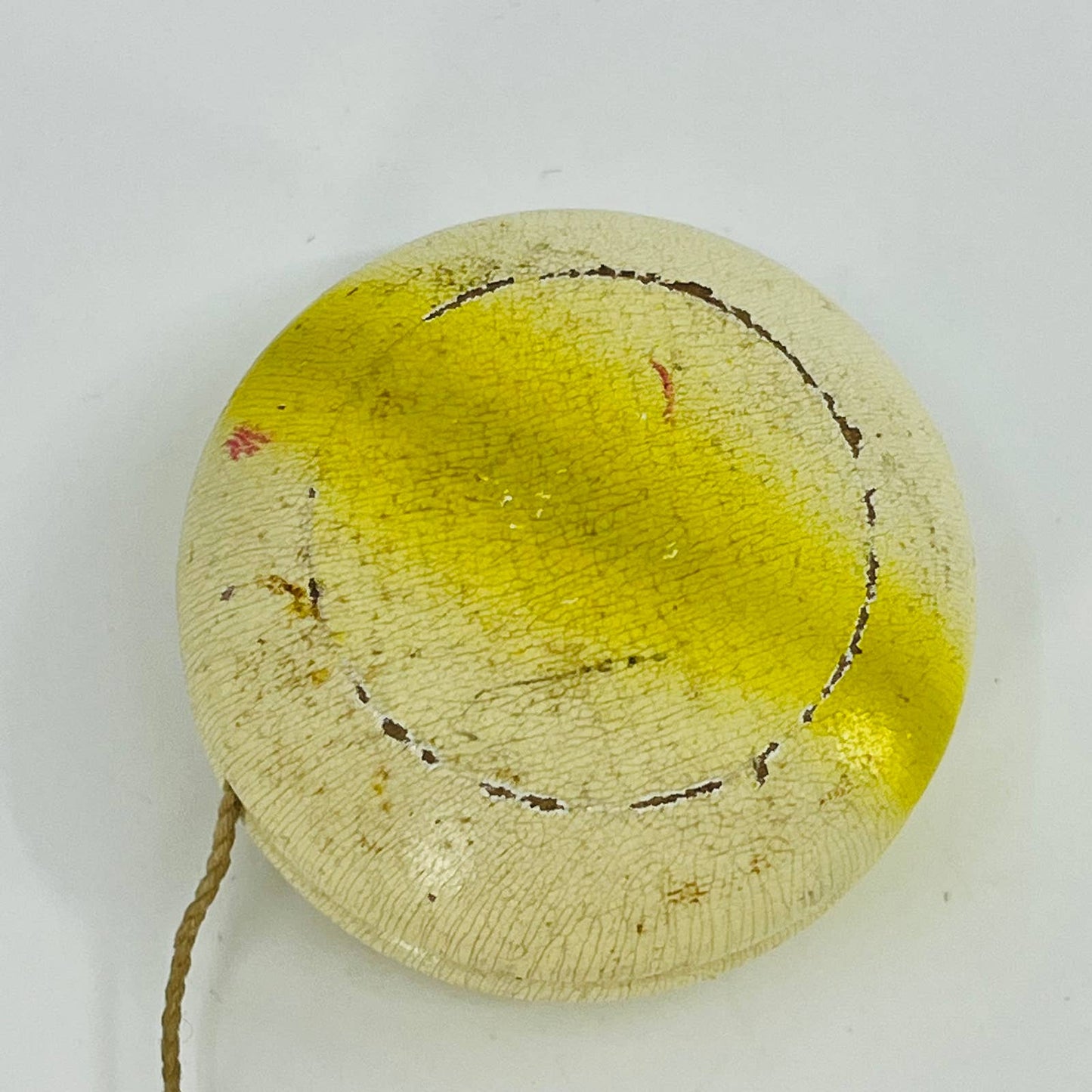 Yellow/White Duncan Super Yo-Yo Tournament Return Tops Wood Toy Yo Yo TE1