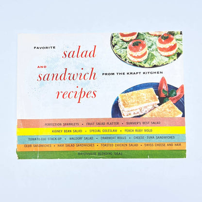 1944 Kraft Mayonnaise Miracle Whip Recipe Cook Booklet Salad Sandwich AC1