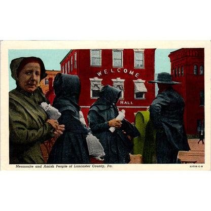 Vintage Postcard Mennonite and Amish of Lancaster County PA TD9-P1