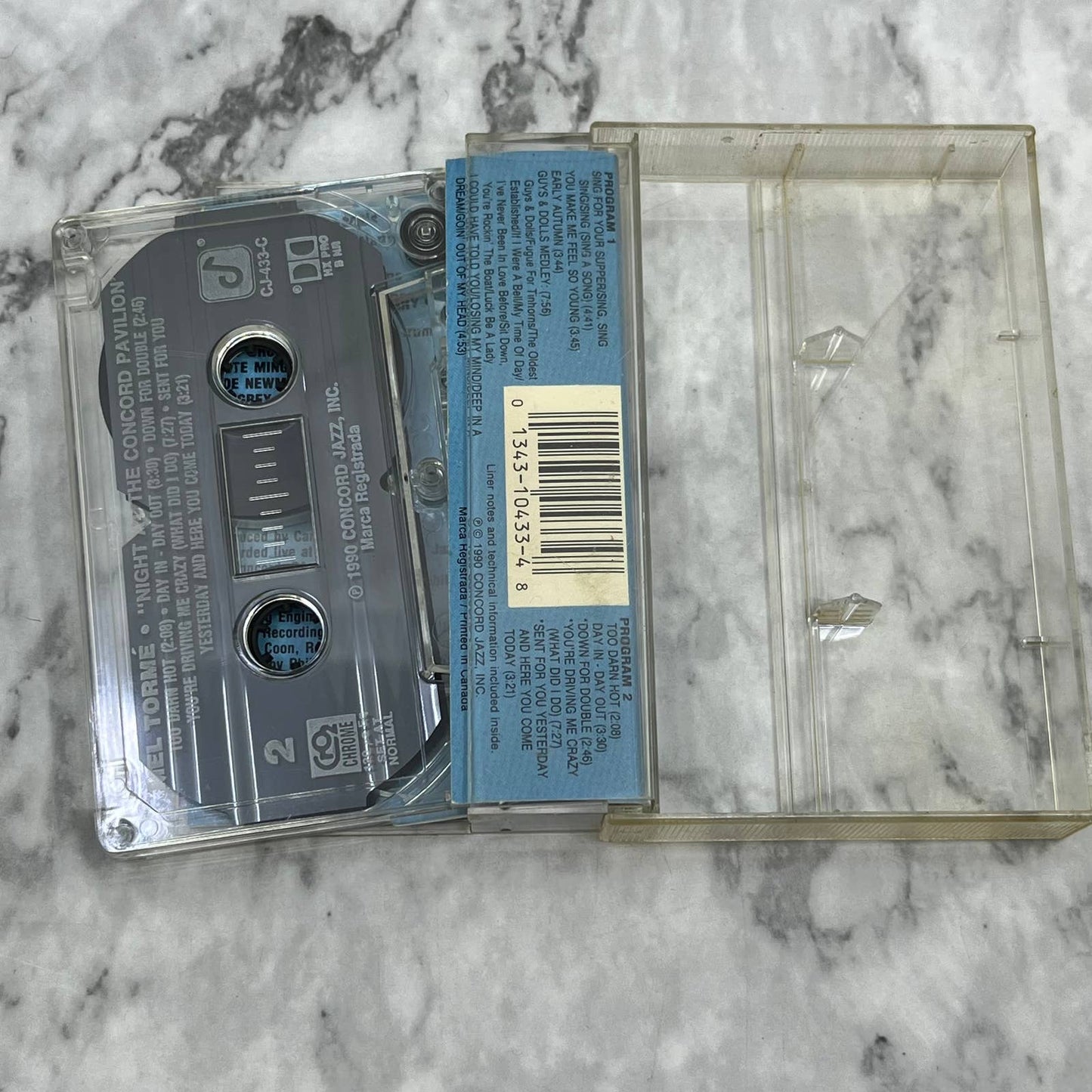 Night at the Concord Pavilion by Mel Torme Audio Cassette Tape￼ TC7-43