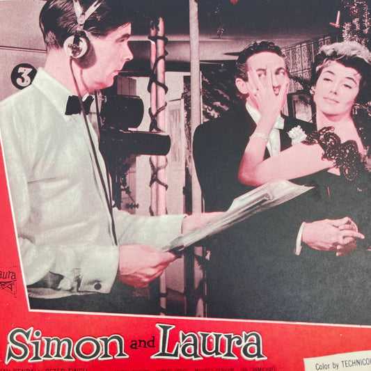 1956 SIMON AND LAURA Movie Lobby Card #6 Peter Finch Kay Kendall 11x14” FL3