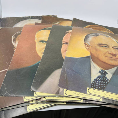 Vintage 1972 Set of 37 Presidential  Portraits Ottenheimer Publishing 11x14 TC4