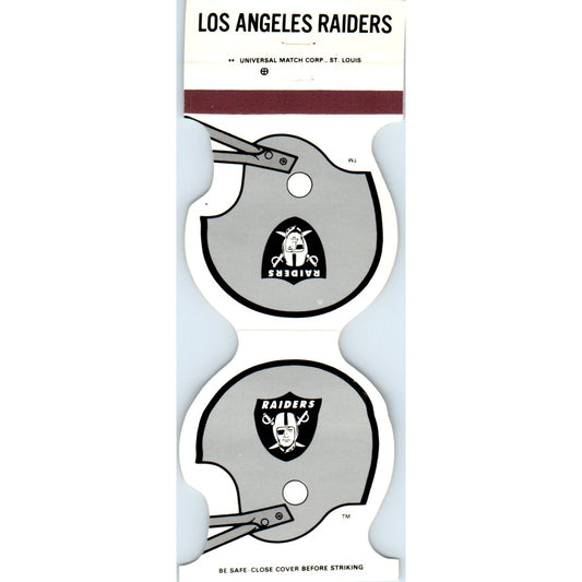 1984 Los Angeles Raiders NFL Vote Emily Hiller Matchbook Cover SA6-M4