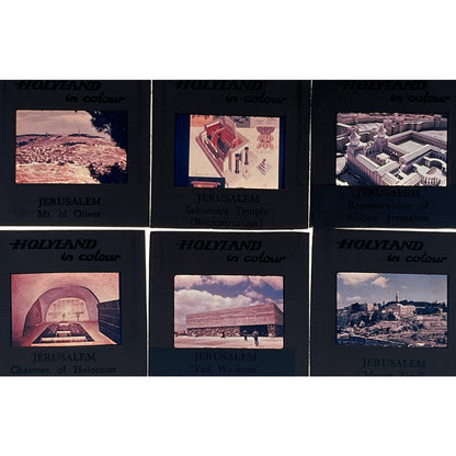 1960s Israel Holy Land in Color Jerusalem Set of 6 2x2 Slides TK2-S2-8