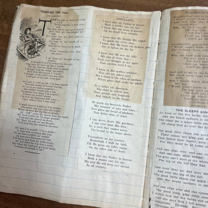 RARE Early 1900s One-of-a-Kind Scrapbook of Collected Poetry from Newspapers A9