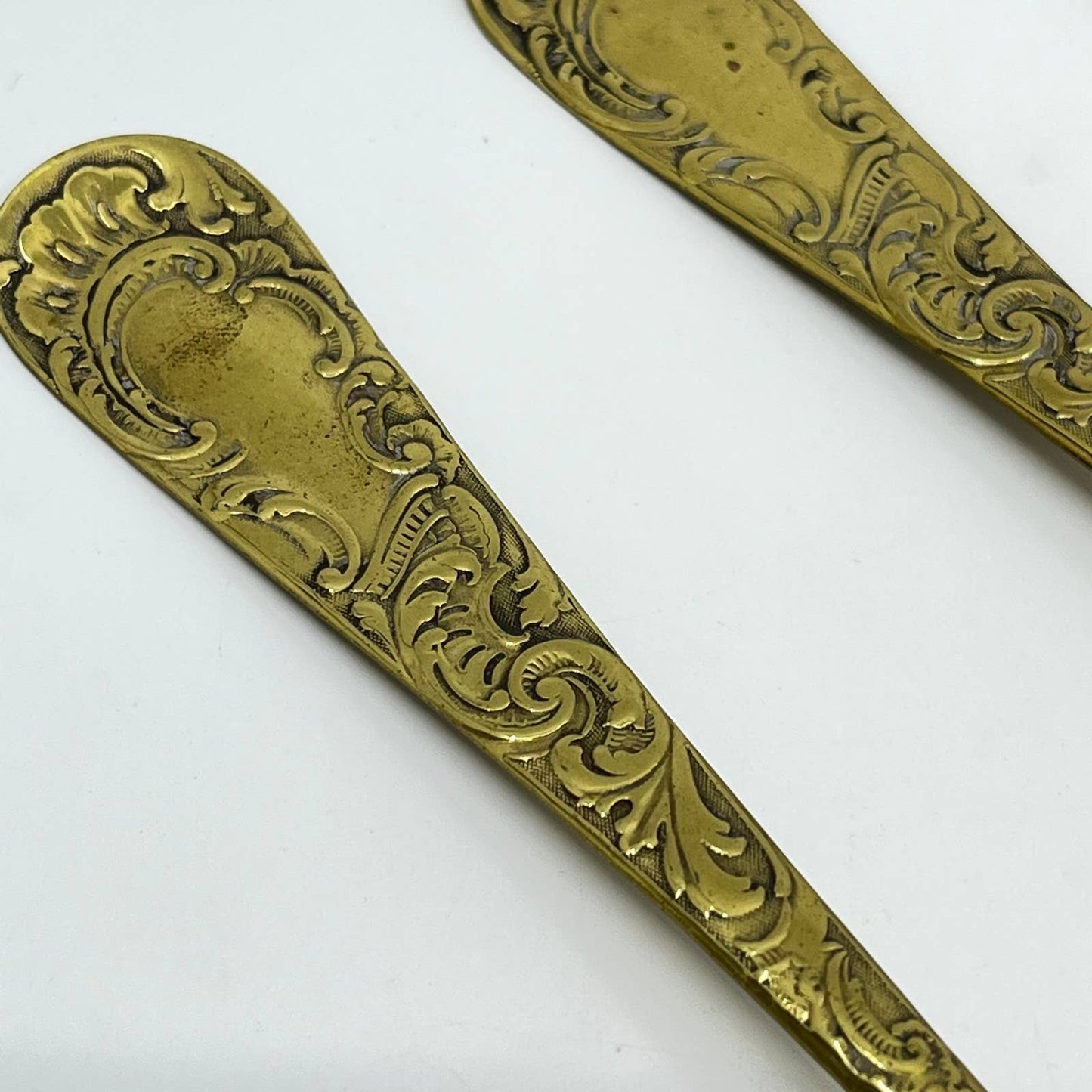 Art Nouveau Gold Tone Dinner Soup Spoon Set of 4 The Sterling Co. SC3