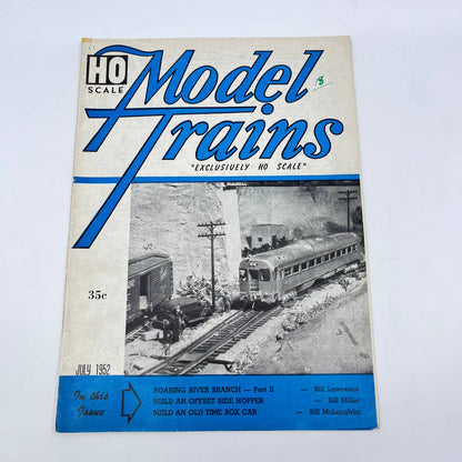 Ho Scale Model Trains Magazine 1952 July Offset Side Hopper Roaring River TC6