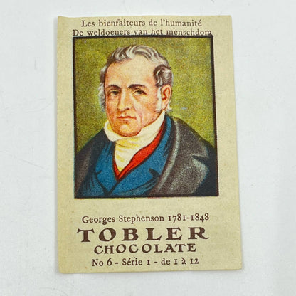 c1900 Toblerone Chocolate Advertising Card in French Georges Stephenson SC6