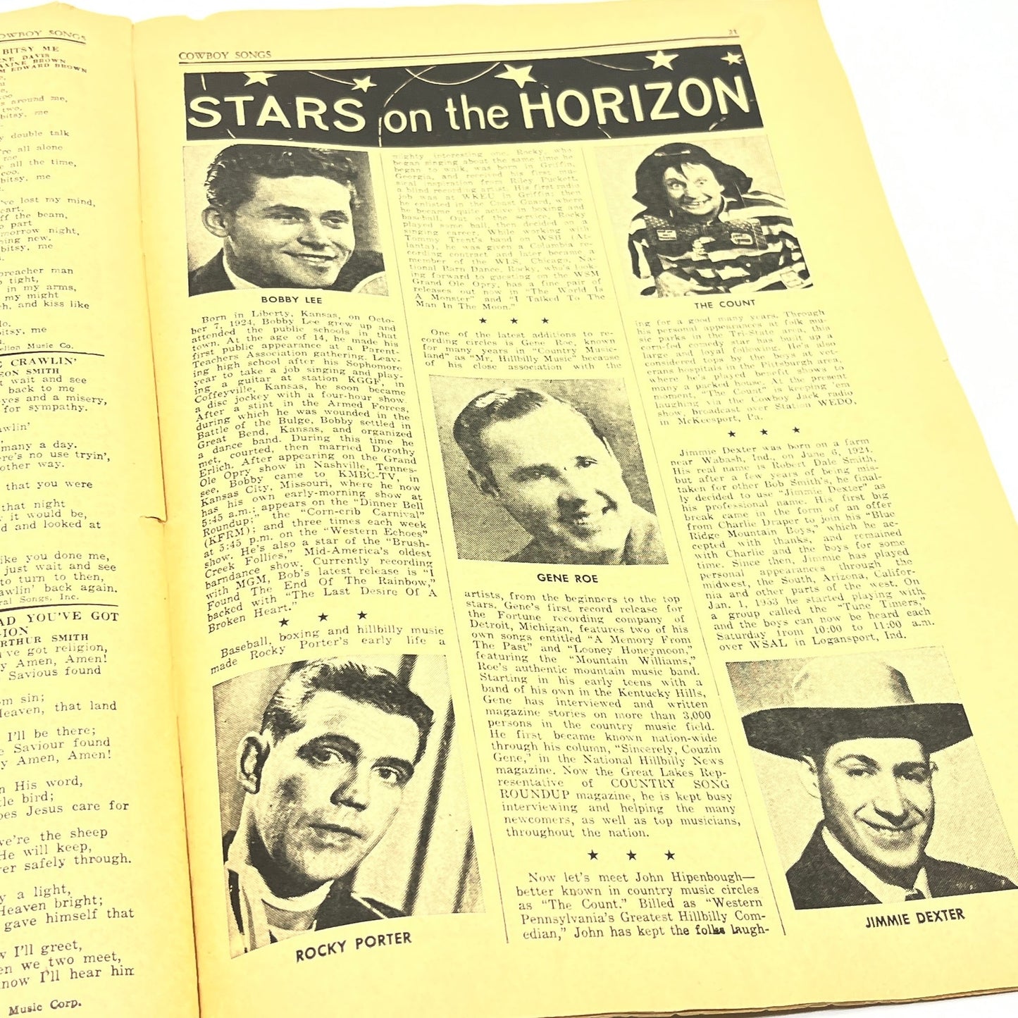 1954 Dec Cowboy Songs Magazine Webb Pierce Hank Williams Jim Early V37-3