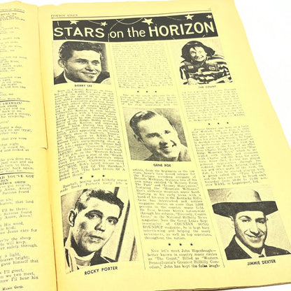 1954 Dec Cowboy Songs Magazine Webb Pierce Hank Williams Jim Early V37-3