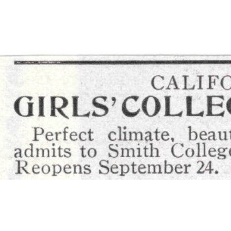 Los Angeles CA Girls Collegiate School Alice K. Parsons - 1903 Original Ad TJ8-7-2