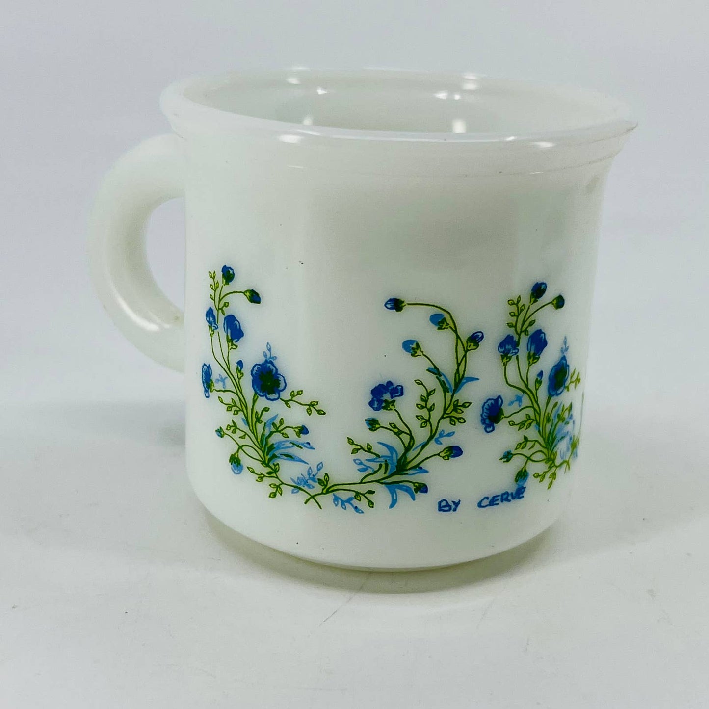 Vintage Milk Glass Cuban Style Coffee Shot Espresso Cup Mug by Cerve Italy TE1