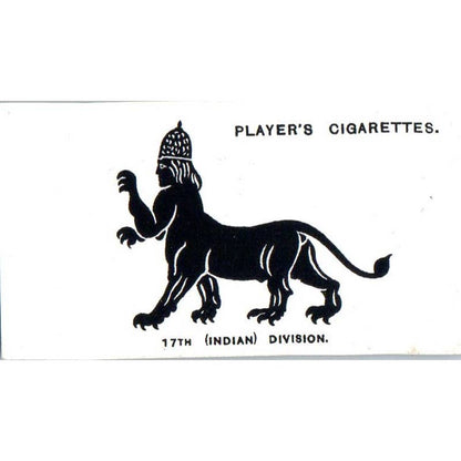 1925 Player's Cigarette Card Army Corps #103 17th Indian Division SE5