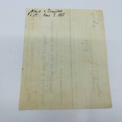 1867 Hayes & Douglass Dry Goods Portland ME Billhead Letterhead Receipt AA4