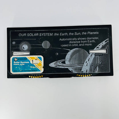 Vintage Sterling Plastics Educator Pencil Case Box "Our Solar System" #562 TD9