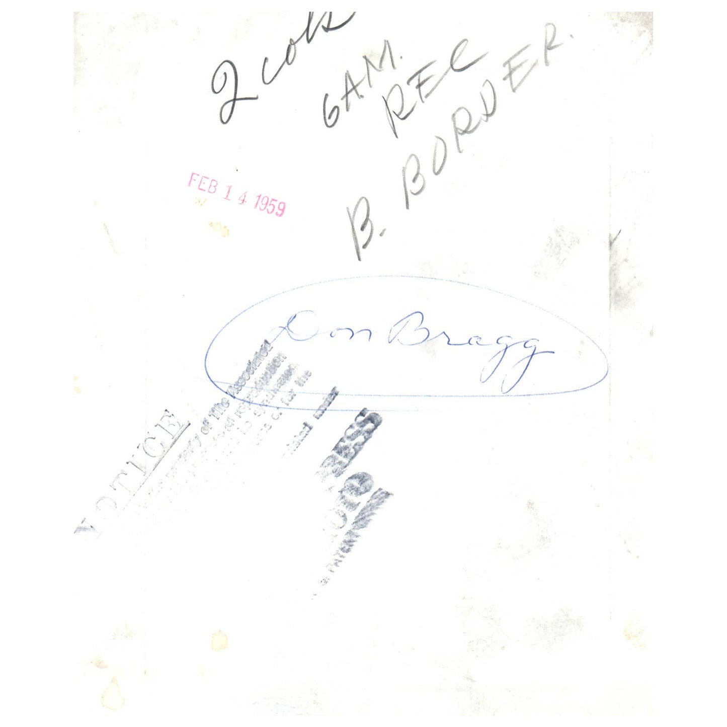 1959 Original Press Photo Track and Field Pole Vault Don Bragg ~6x7" AD2