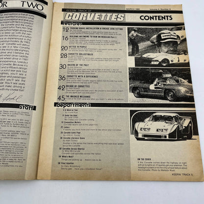 1980 March Keepin' Track of Vettes Corvette Magazine Custom Wagon TG1