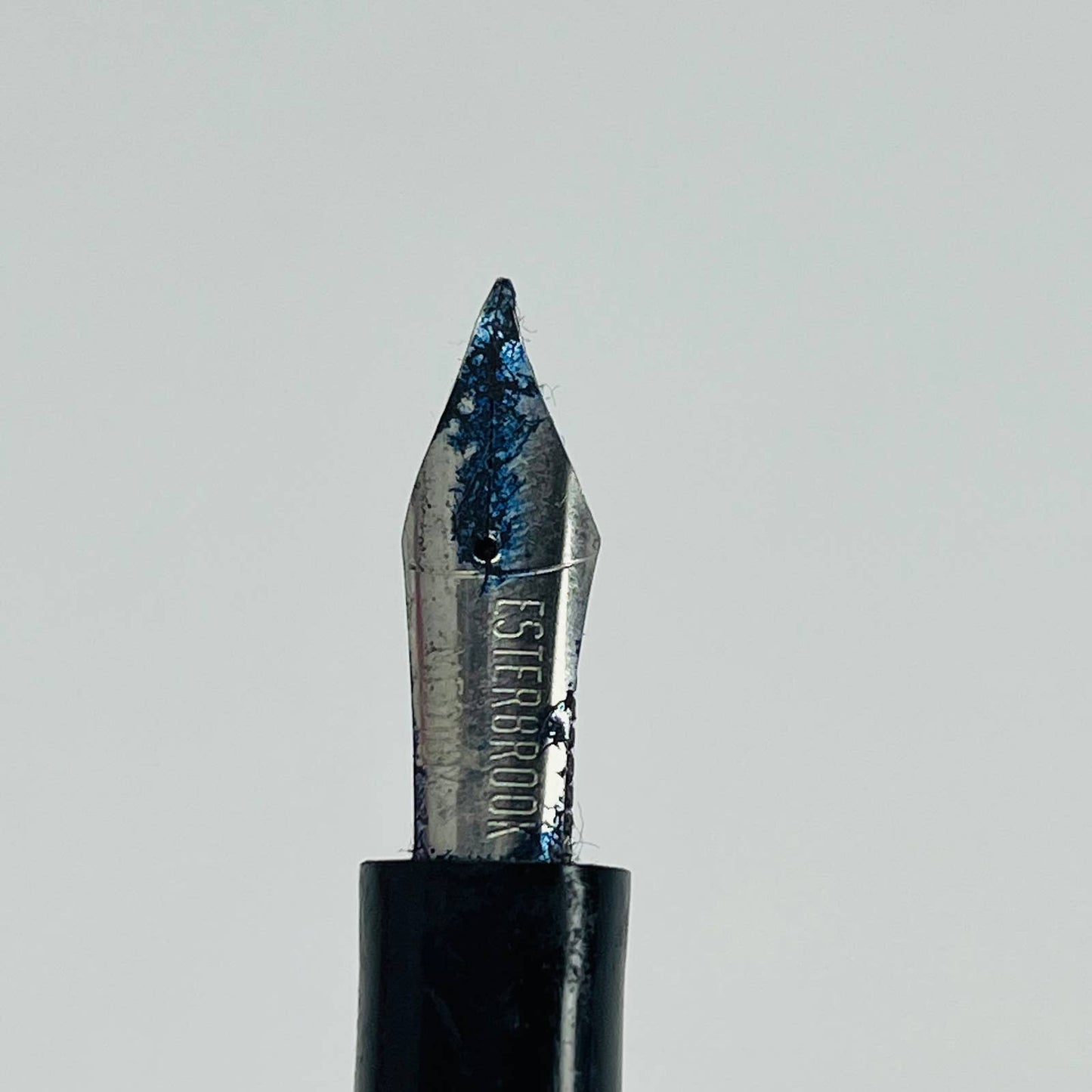 VTG Fountain Pen Blue Celluloid Esterbrook Medium Nib No Cap SB3