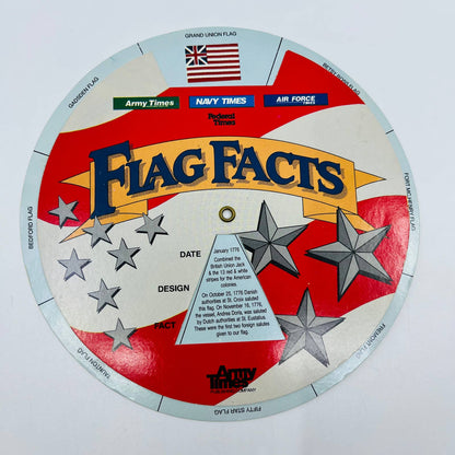 1980s Army Times Flag Facts Slide Wheel D3