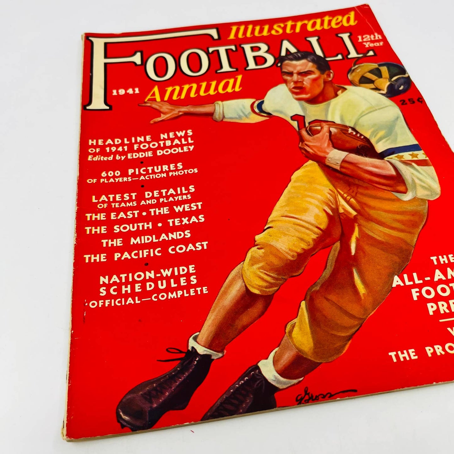 Illustrated Football Annual 1941 Magazine 600 Player Pictures Good Condition BA3