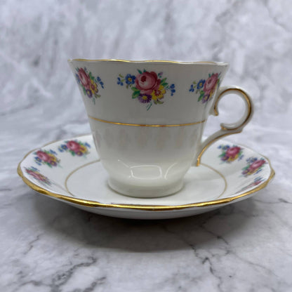 Colclough Teacup and Saucer Spring Bouquet Floral Pattern Bone China TD1