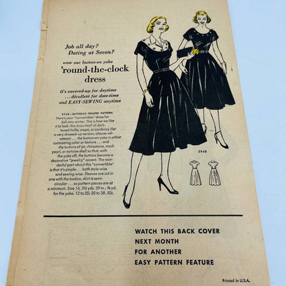 1951 Belk-Leggett Butterick Fashion Preview Christmas Outfit Sewing Patterns C8