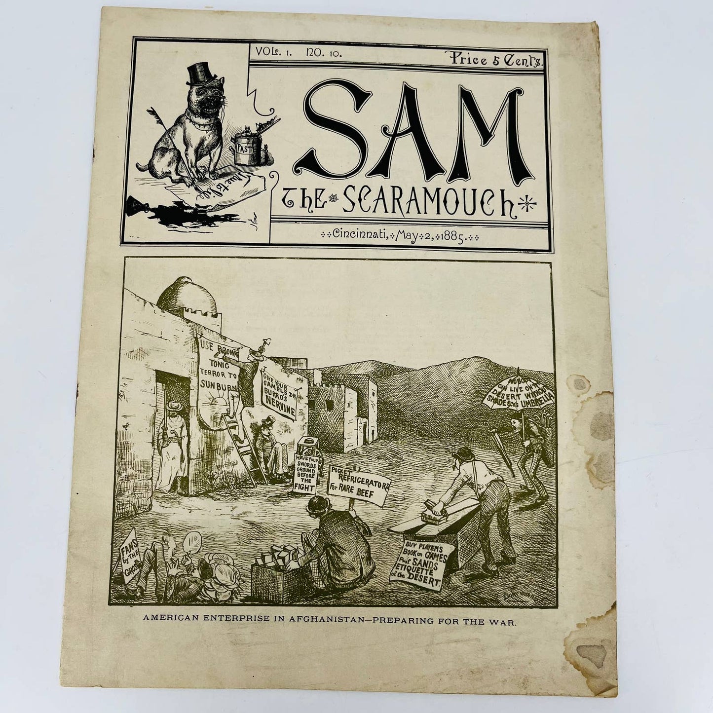 1885 May - Sam the Scaramouch Tabloid Magazine Cincinnati OH C10