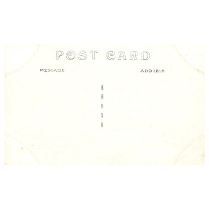 WWI Battleship Scene - Rough Weather for US Navy - Original Postcard RPPC P3-6