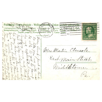 League Island Navy Yard Philadelphia 1910 - Original Postcard TJ8-5