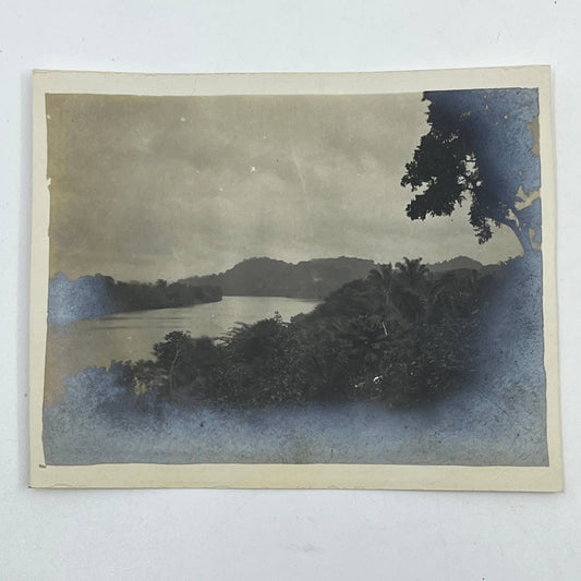 1903 Original Sepia Photograph View of the Cazones River Mexico AC7