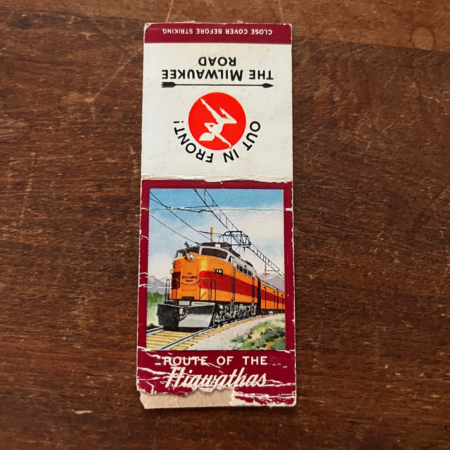 Milwaukee Railroad Route of the Hiawathas Advertising Matchbook Cover SA9-M13