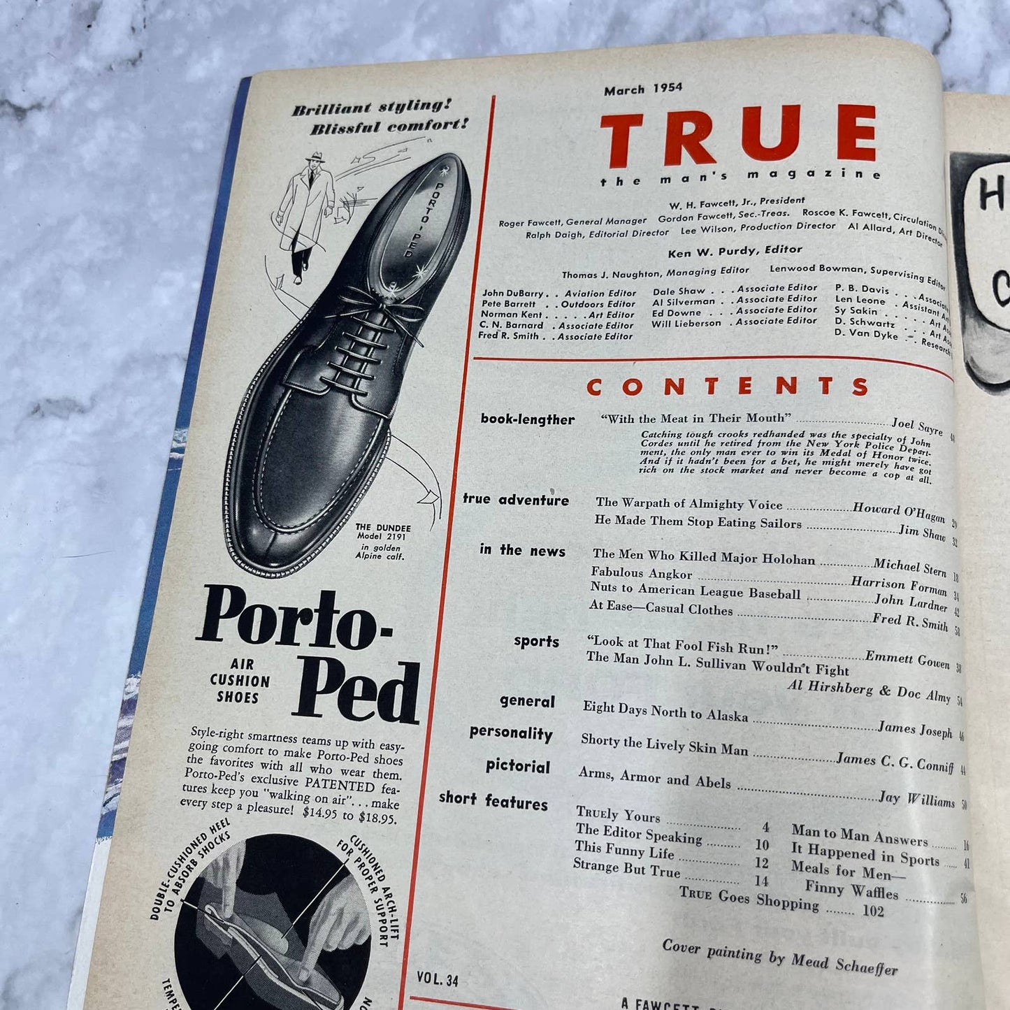 True Magazine March 1954 Canibals Mike Stern Major Holohan Case TJ3