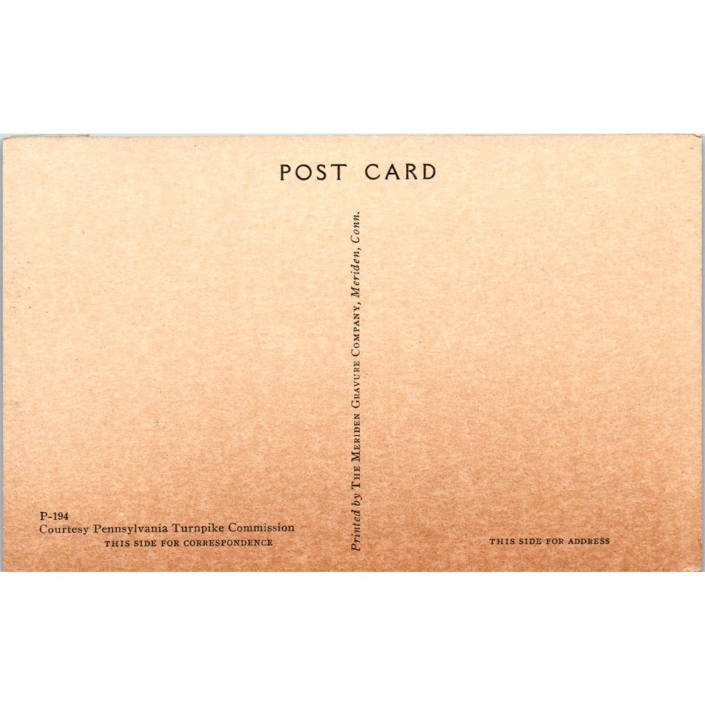 Vintage Postcard Pennsylvania Turnpike PA TD9-P1