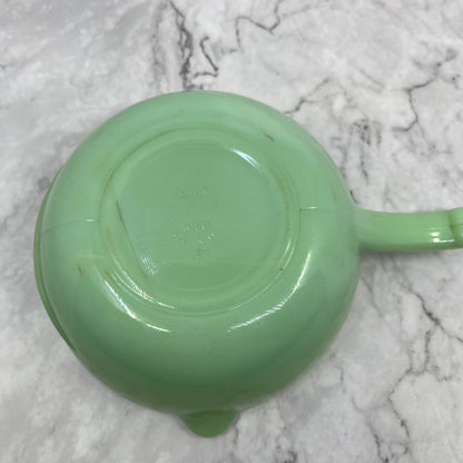 Vintage Fire King Jadeite 2 Spout Skillet Batter Bowl 6" NICE TD6