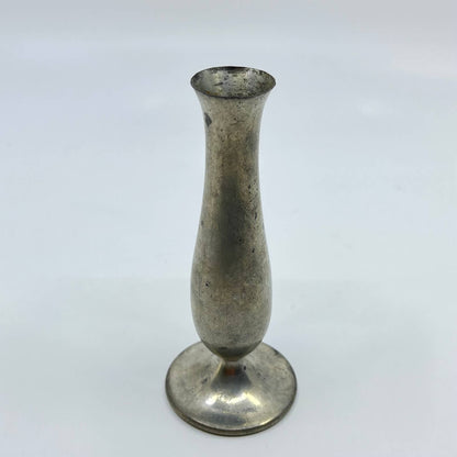 Daalderop Pewter Bud Vase, 7" Tall, Made in Holland, Mid Century Modern TF3