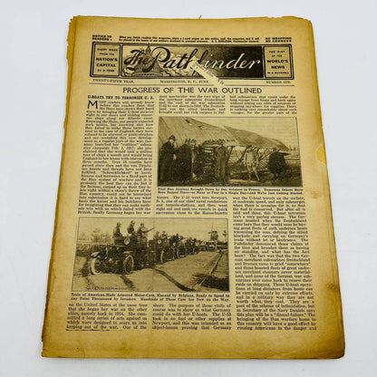 1918 WWI The Pathfinder Newspaper War Progress Lot of 4 Washington DC TD6