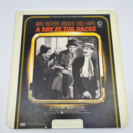 A Day at the Races Marx Bros RCA SelectaVision - CED VideoDisc TG4