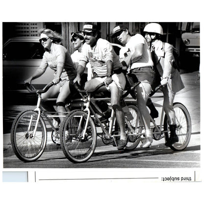1984 Press Photo Cycling 6 Members of Pro Bike 84 Convention Miami FL 8x10" AD3