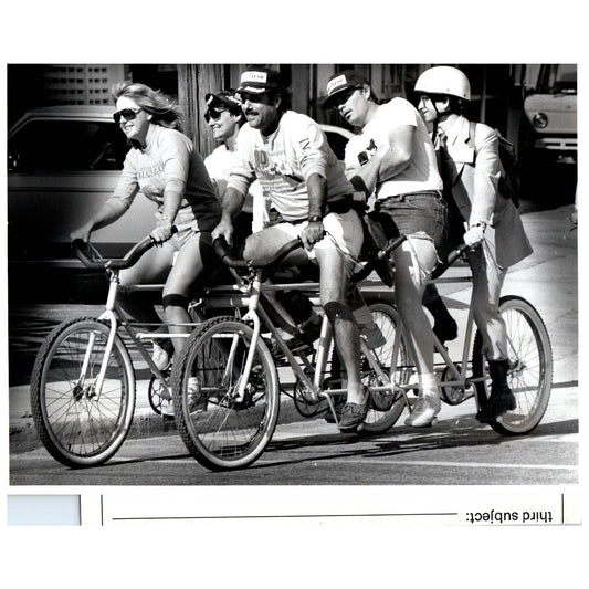 1984 Press Photo Cycling 6 Members of Pro Bike 84 Convention Miami FL 8x10" AD3