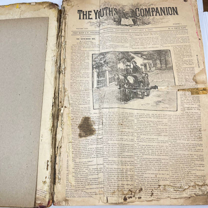 1885 JANUARY-DECEMBER YOUTH'S COMPANION BOUND MAGAZINE VOLUME TE4