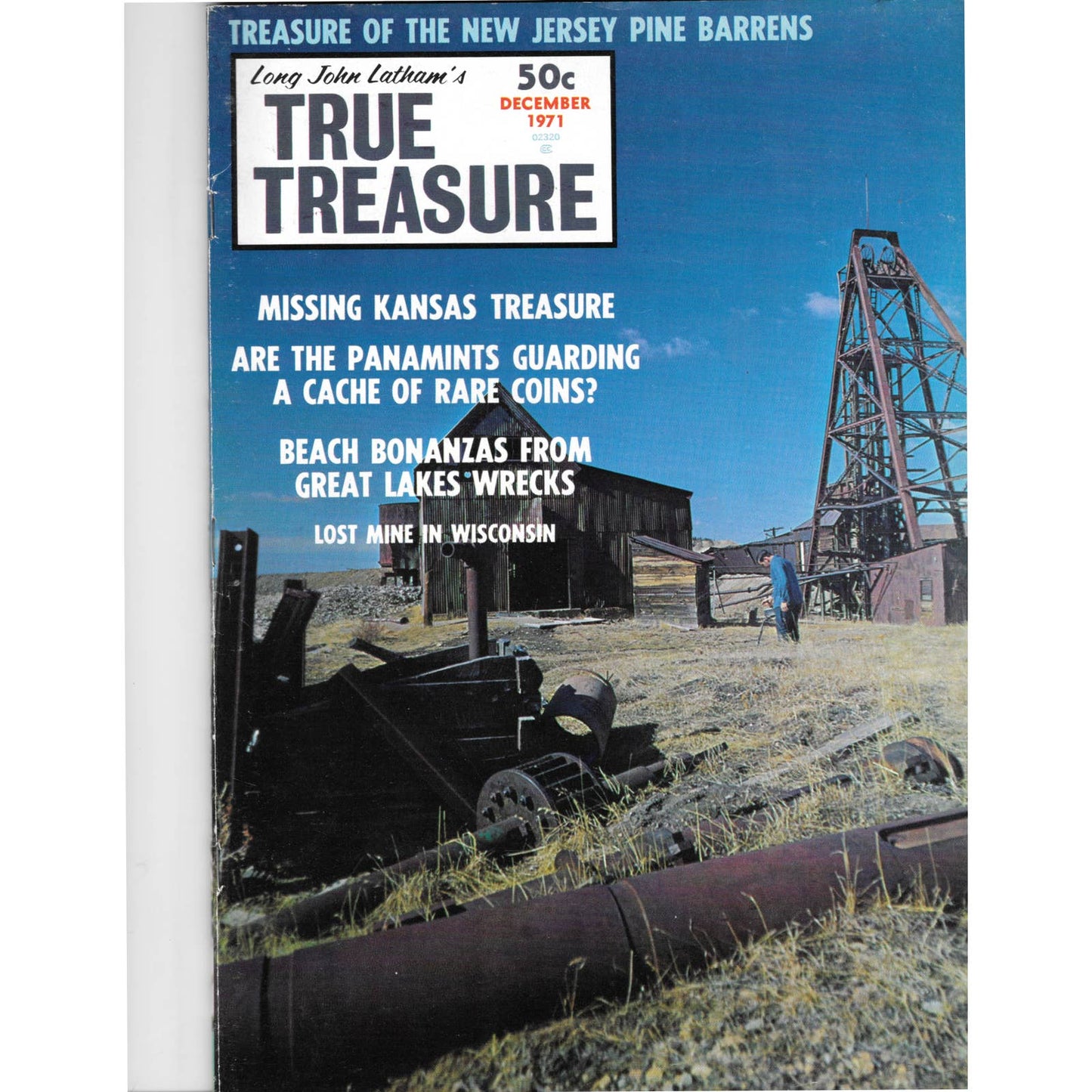 Long John Lathams Lost Treasure Magazine Lost Mines, Buried, Sunken Dec 1971 MB1