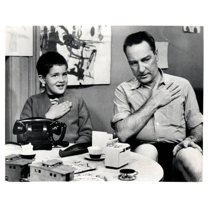 c1960 Press Photo Garry Moore and Boy on Candid Camera CBS TJ7-2