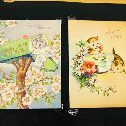 1953 Scrapbook of Get Well Cards Doris H Sweger Harrisburg PA BA1