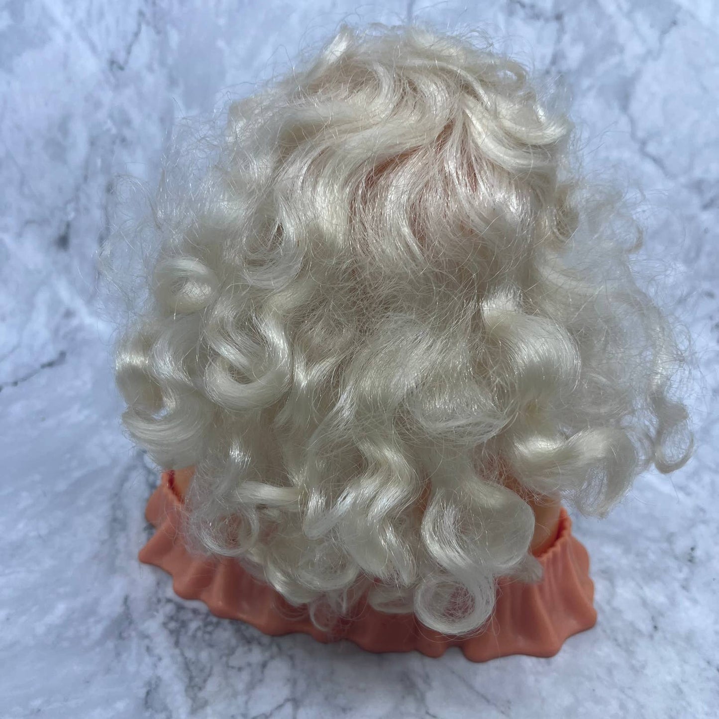 1988 Arco Mattel Barbie Head Styling Head Make Me Pretty Blonde Curly TI8