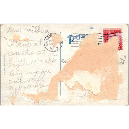 1910s Postcard Campus Scene Purdue University Lafayette Indiana SF2