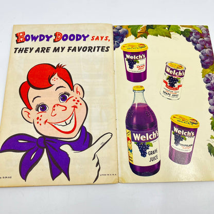 Vintage 1952 Welch's Howdy Doody Premium Cook Book TE5