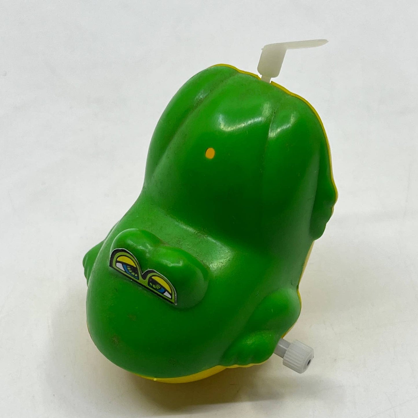 1981 Bandai Wind Up Splashies Swimming Frog Hong Kong WORKS 2" TH7