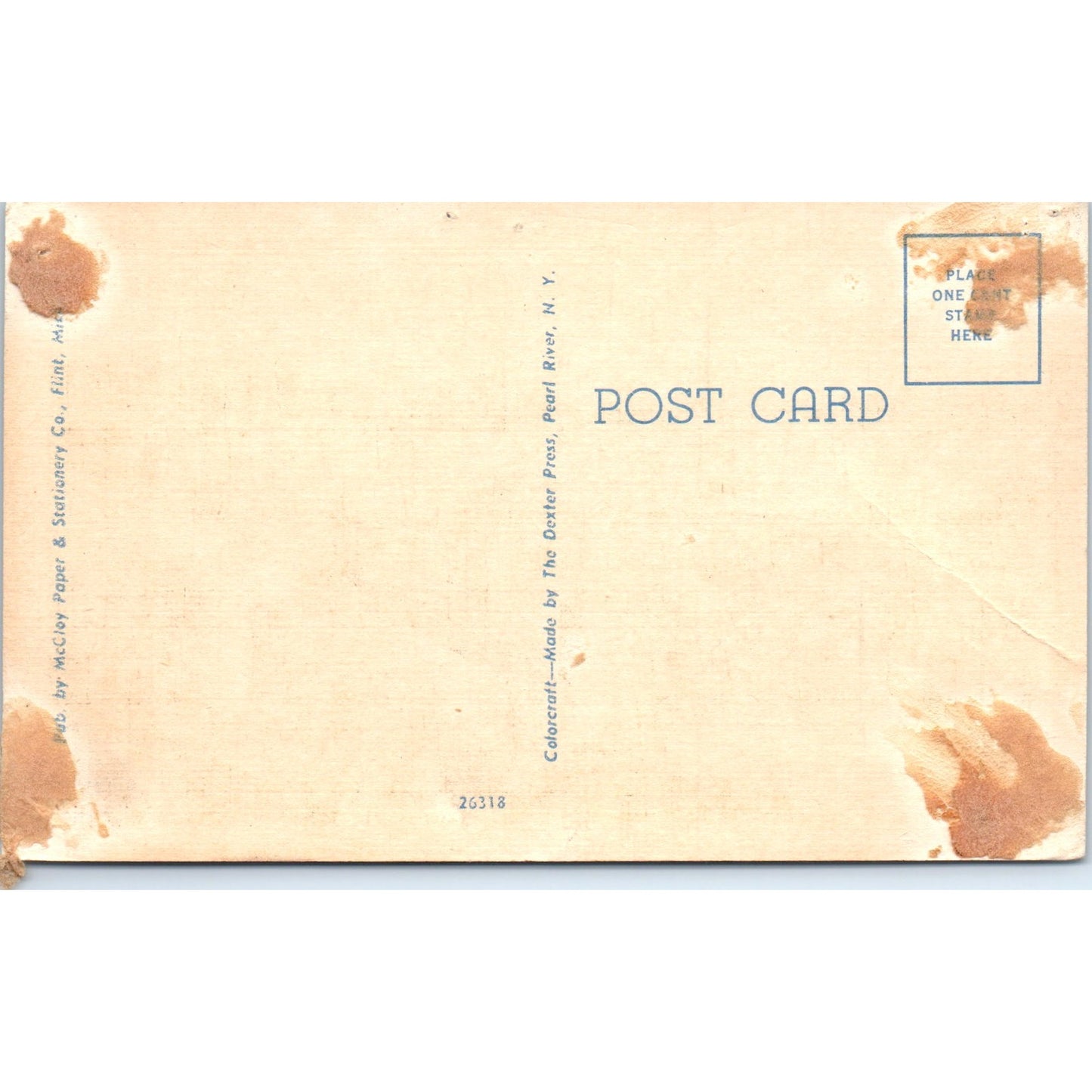 View of Atwood Stadium Flint Michigan Original Postcard P1-13