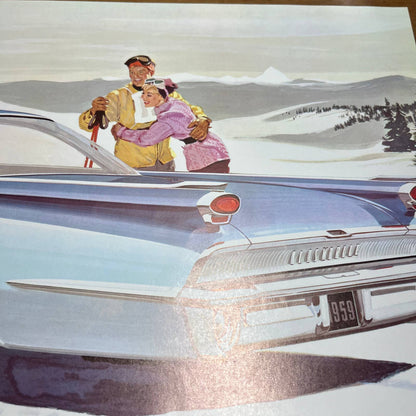 1959 Oldsmobile Full Color Deluxe Sales Brochure Ninety-Eight Super 88 Fiesta B4