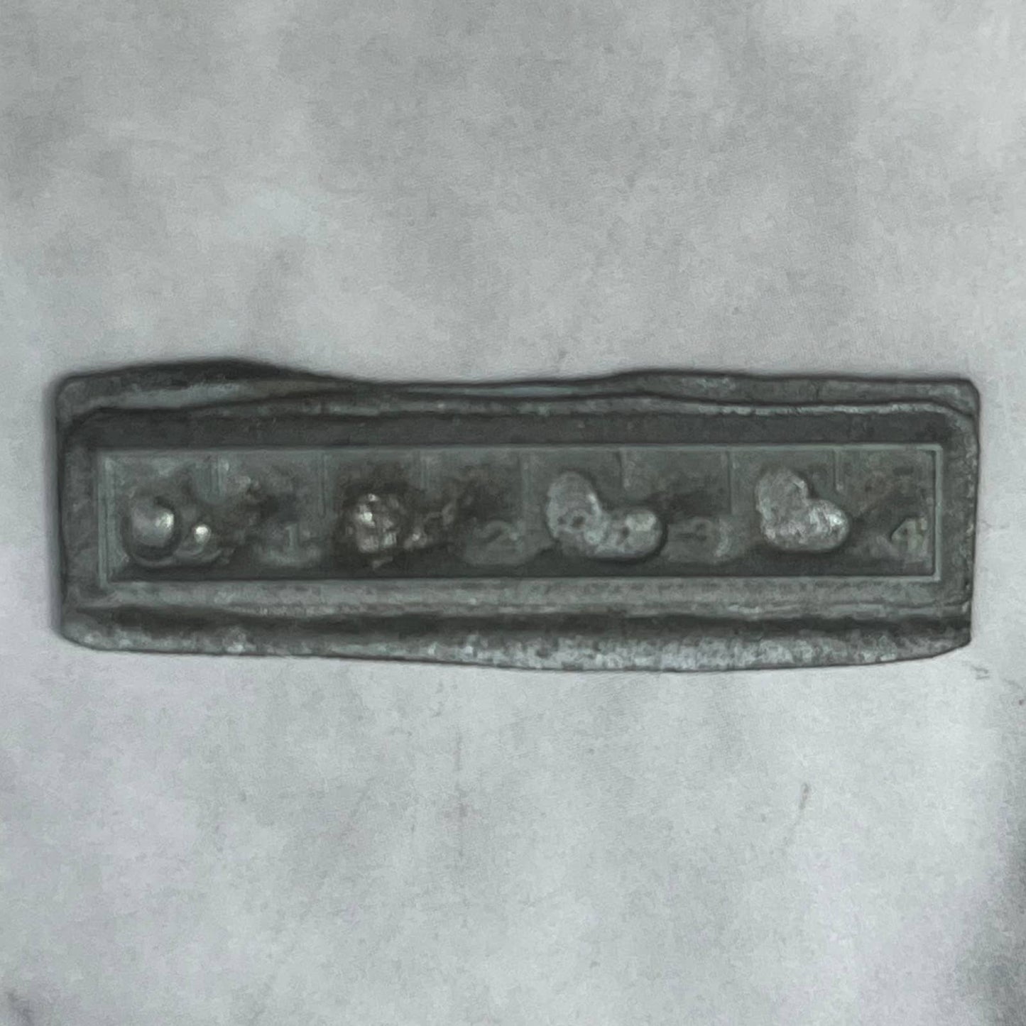 Vintage Printing Letterpress Printers Block Plate Ruler Icon SE837
